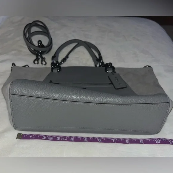 Chain Prairie Satchel Dark Gunmetal/ Heather Gray - Picture 3 of 9